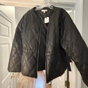 Boutique faux leather jacket - women’s size large